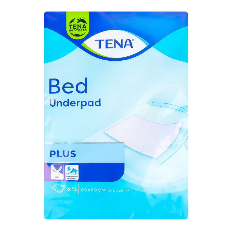 Пелюшки сечопоглинальні Tena Bed Plus 60х60 '5